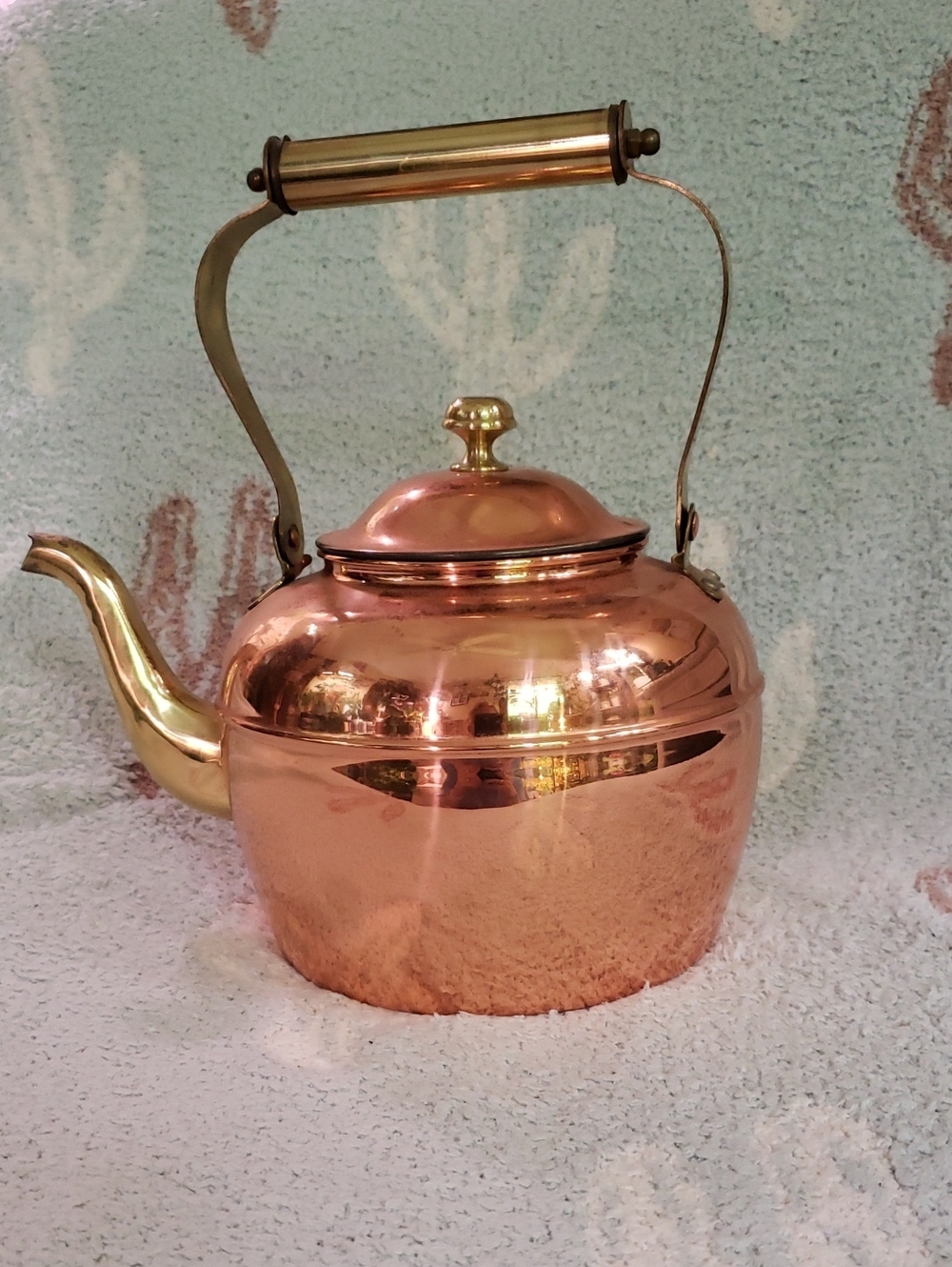 Old Dutch International Copper and Brass Stovetop Kettle - Picture 4 of 7